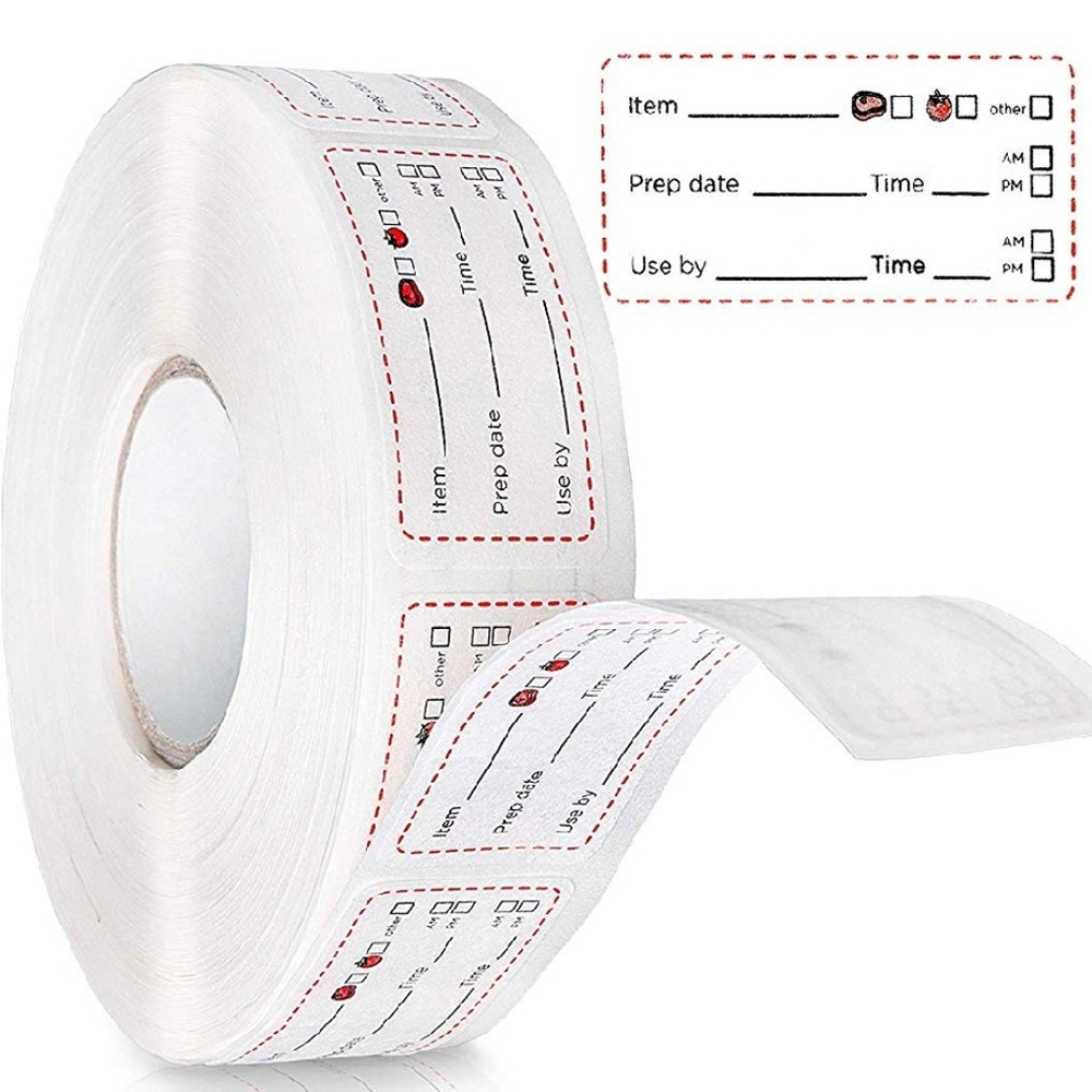 Dissolvable Food Labels 500 Per Roll